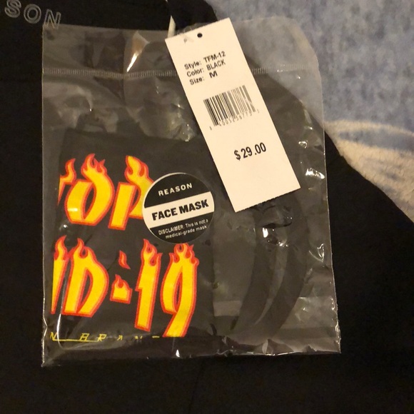 REASON BRAND Stop COVID-19 T Shirt&Mask - Picture 5 of 6